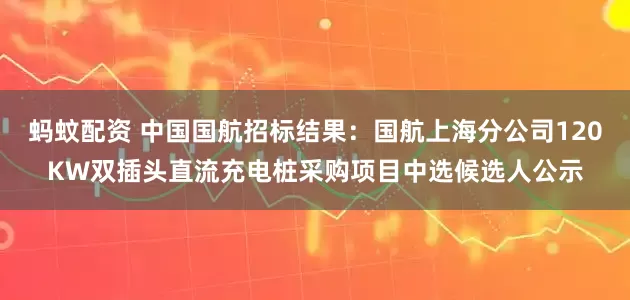 蚂蚊配资 中国国航招标结果：国航上海分公司120KW双插头直流充电桩采购项目中选候选人公示